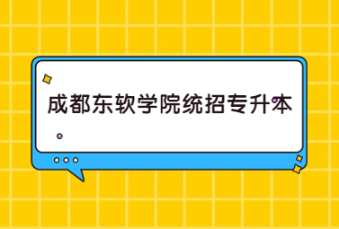 成都東軟學(xué)院統(tǒng)招專升本